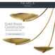 Palmela 4 Light Lacquered Brass Convertible Chandelier Ceiling Light