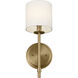 Ali 1 Light 5.25 inch Brushed Natural Brass Wall Sconce Wall Light