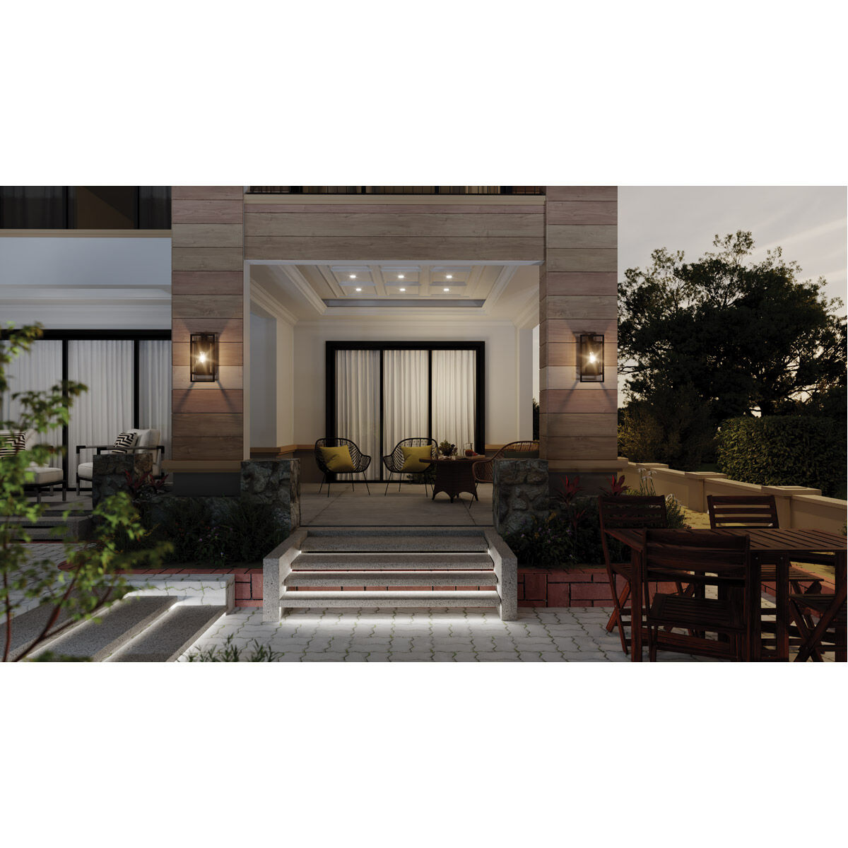 Goson 1 Light 16 inch Black Outdoor Wall Mount, Medium