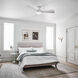 Sola 54 inch Matte White Ceiling Fan