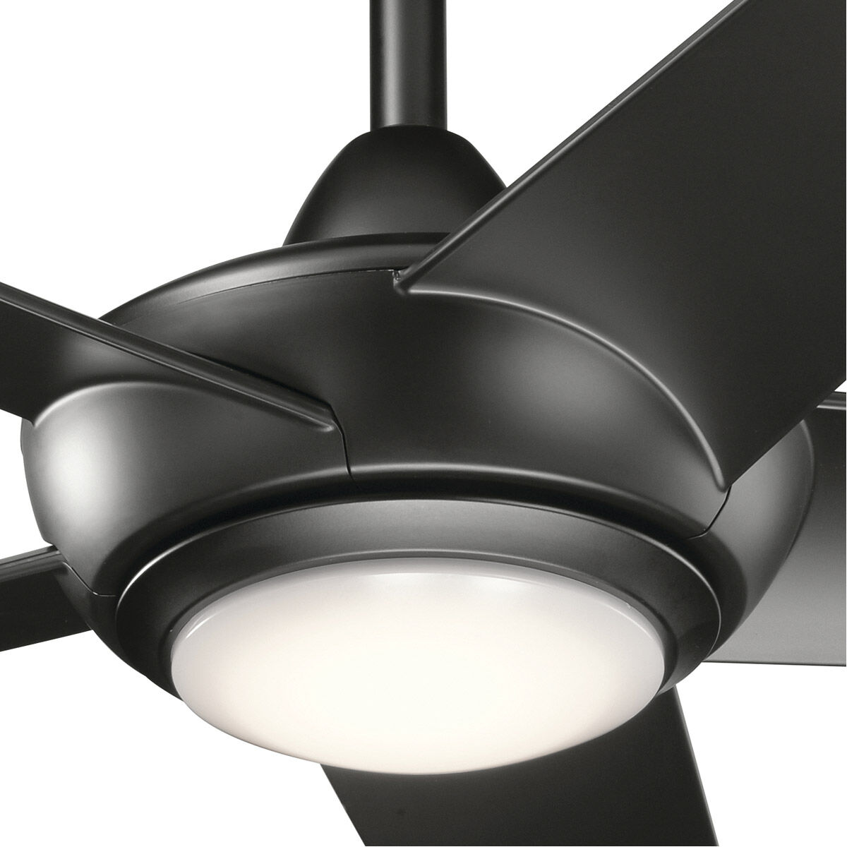 Kapono 52 inch Satin Black Ceiling Fan