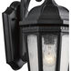 Courtyard 1 Light 18 inch Textured Black Outdoor Wall in A21, Medium