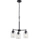 Winslow 3 Light 18 inch Black Mini Chandelier Ceiling Light