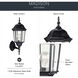 Madison 1 Light 23 inch Black Outdoor Wall, Large