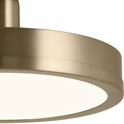 Riu LED 14.25 inch Champange Bronze Semi Flush Mount Ceiling Light