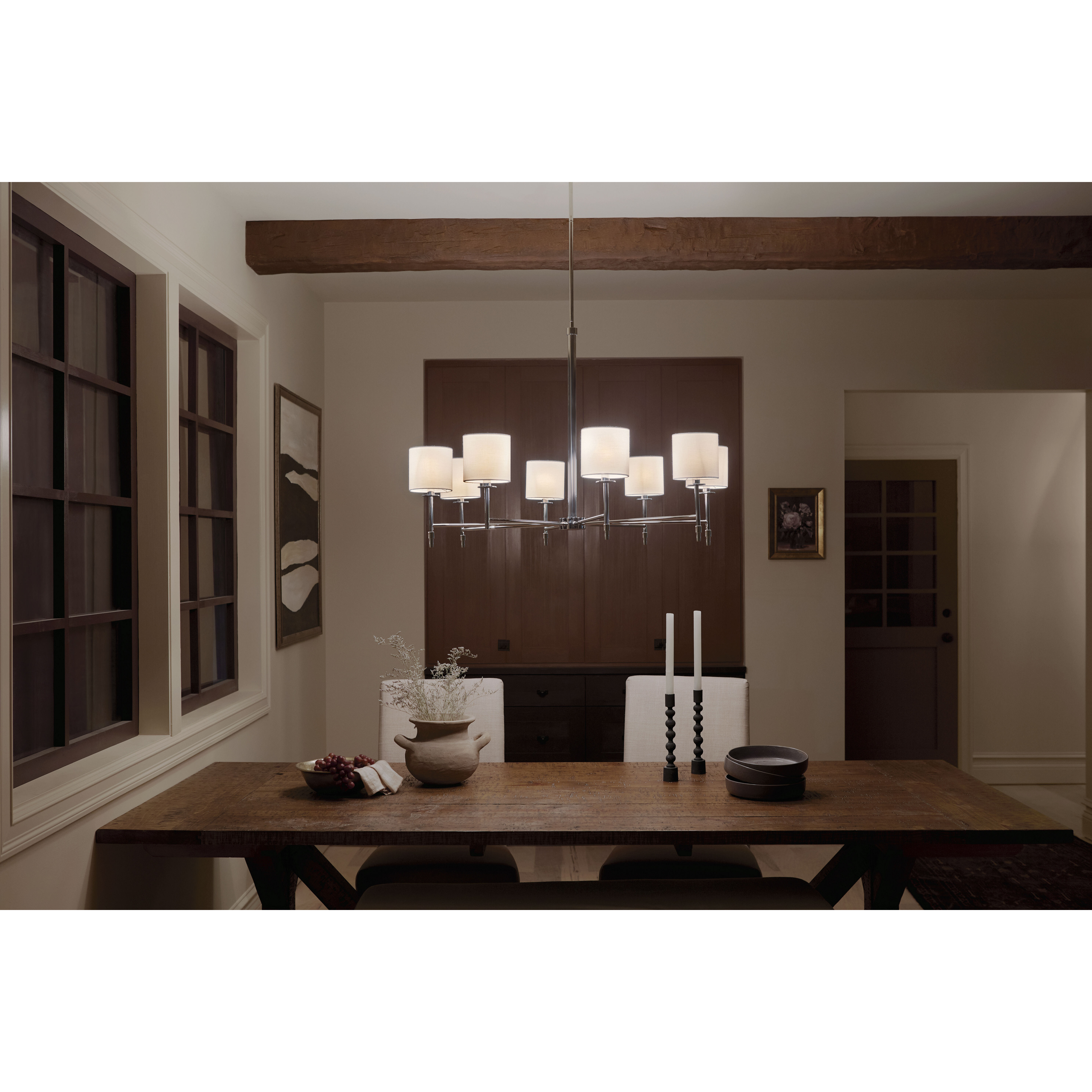 Ali 8 Light 38.75 inch Polished Nickel Chandelier Ceiling Light