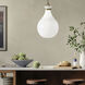 Laria 1 Light Champagne Bronze Pendant Ceiling Light in Opal