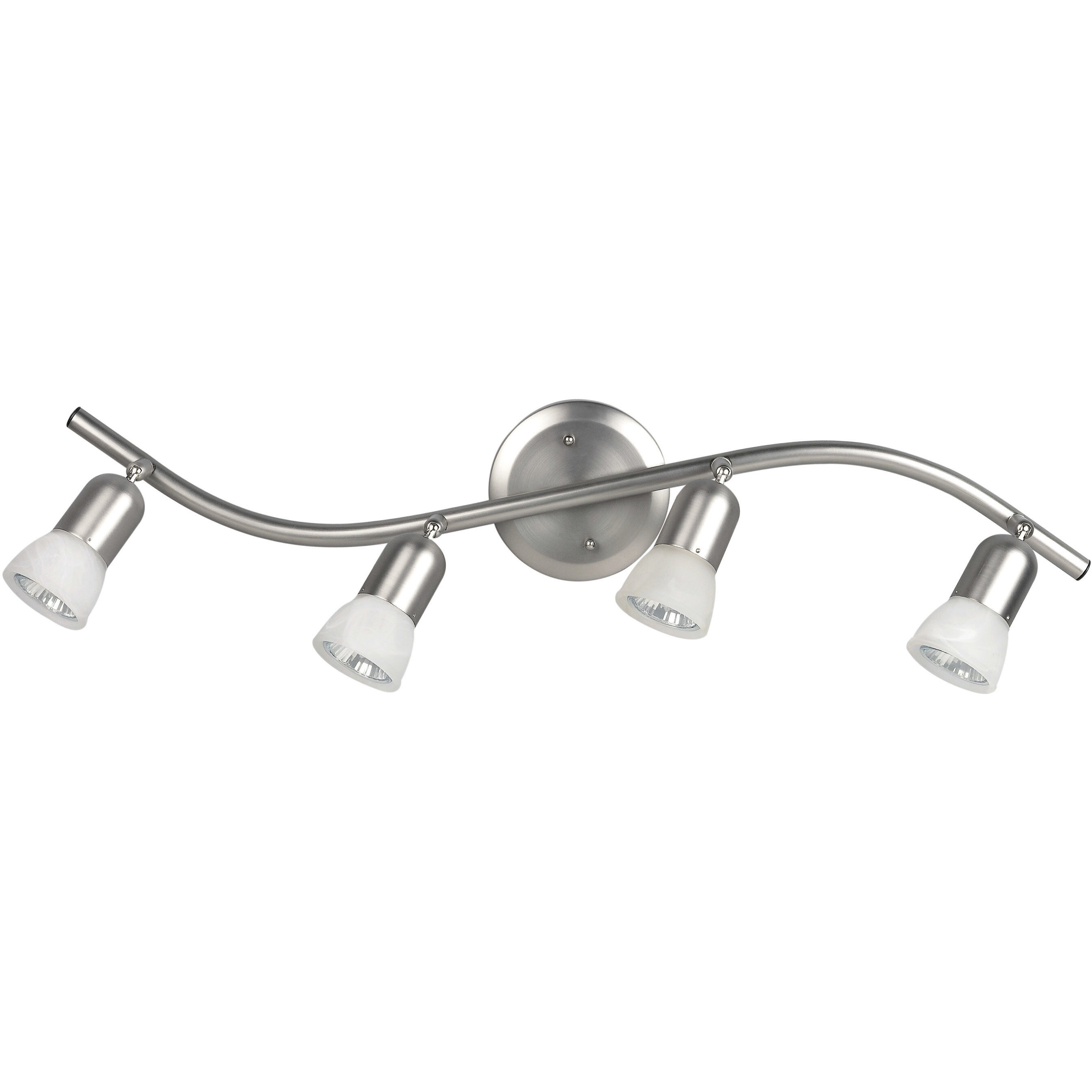 Madison 4 Light Brushed Pewter Track Ceiling Light