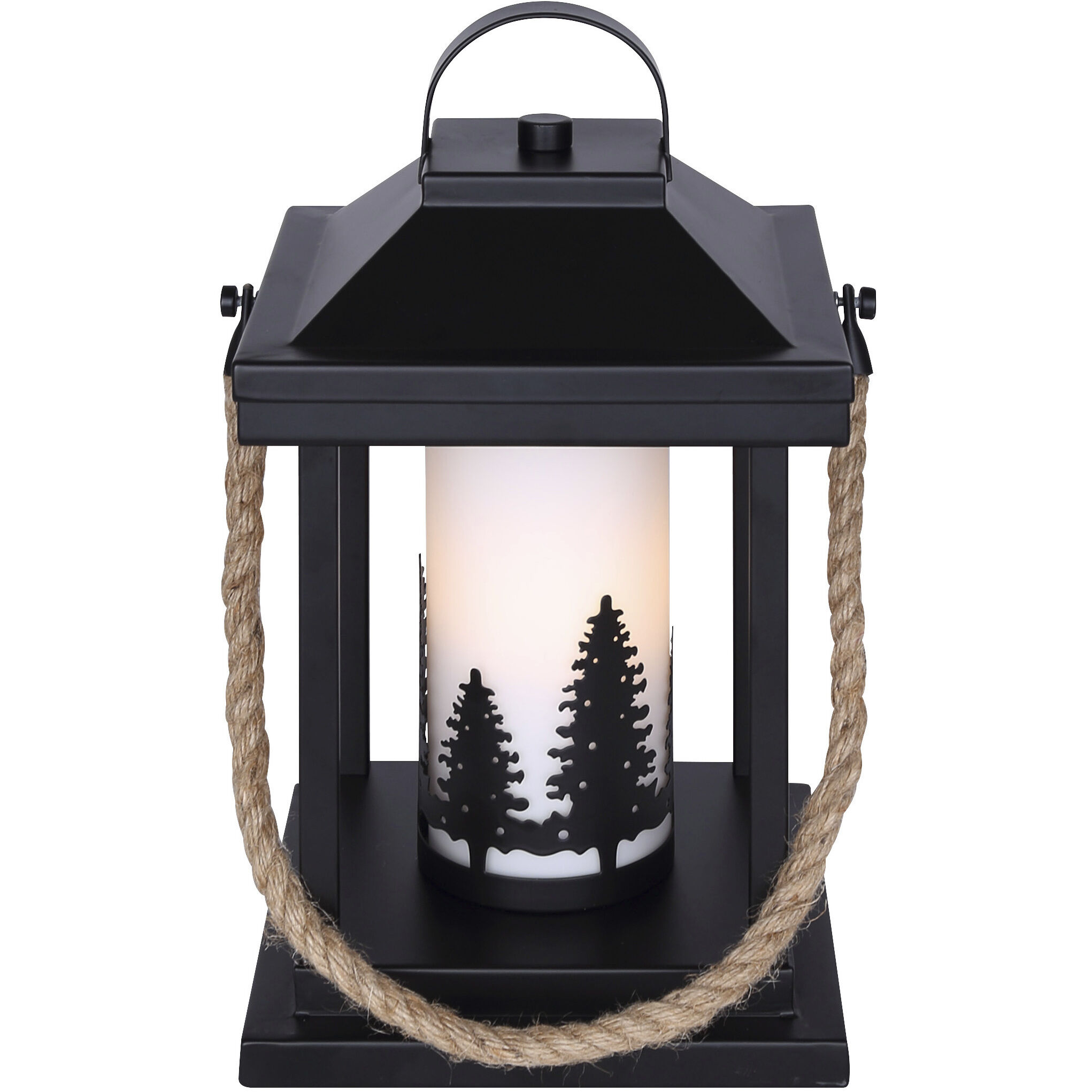 Collie 12.75 inch 60.00 watt Matte Black and Rope Table Lamp Portable Light