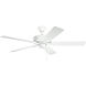 Basics Pro Patio 52 inch Matte White Ceiling Fan