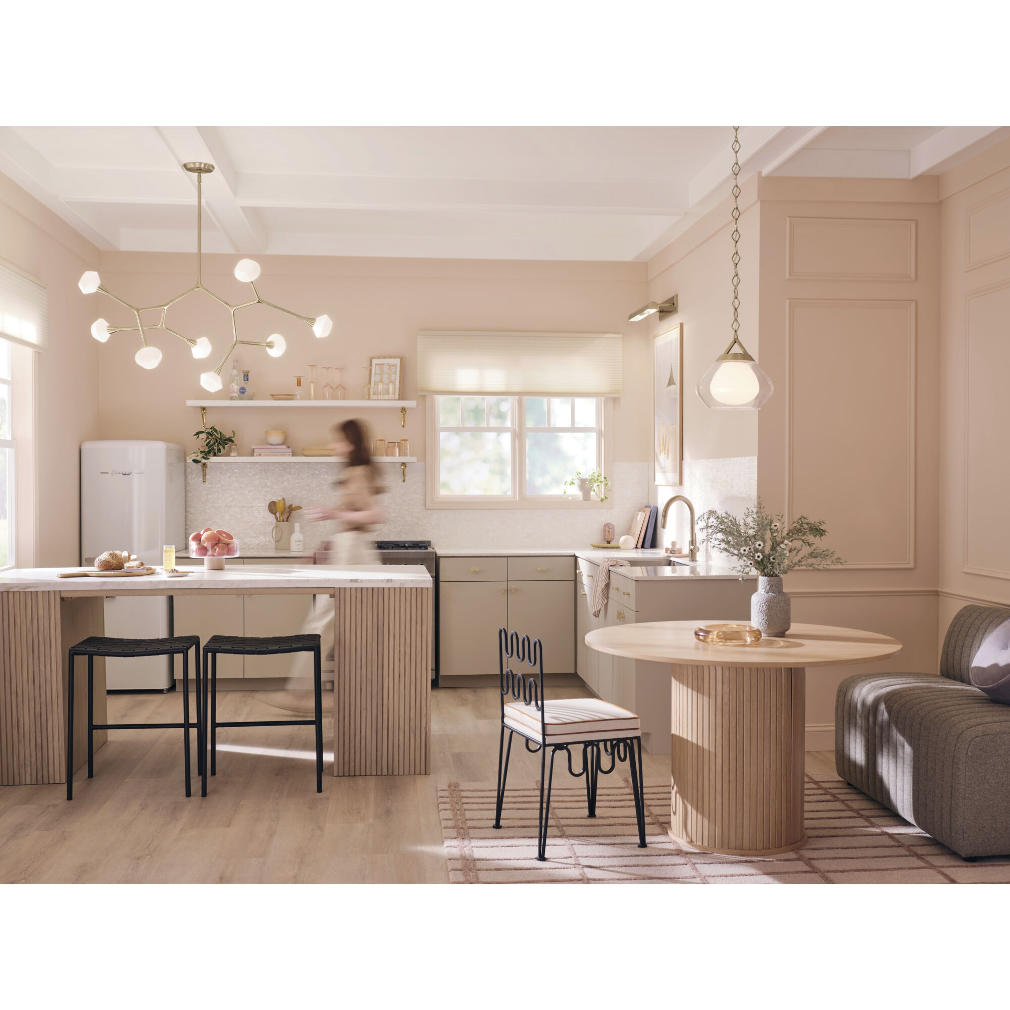 Cassius 8 Light 26.5 inch Champagne Bronze Chandelier Ceiling Light, Convertible