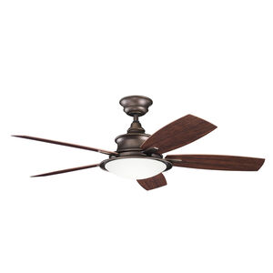 Cameron Weathered Copper Powder Coat with Walnut Ms-93801 Blades Outdoor Fan 