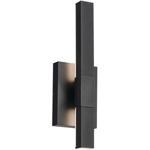 Nocar LED 16 inch Black Textured Outdoor Wall, Small