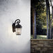 Courtyard 3 Light 22 inch Textured Black Outdoor Wall, X-Large