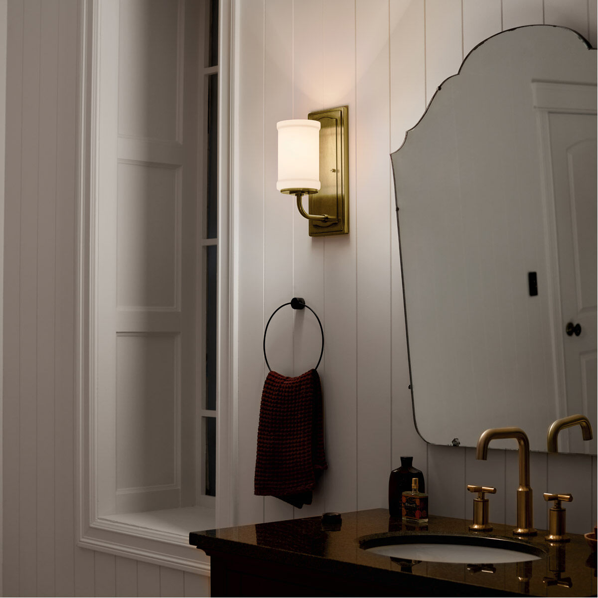 Homestead Vetivene 1 Light 6 inch Natural Brass Wall Sconce Wall Light, Vetivene