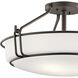 Alkire 4 Light 22 inch Olde Bronze Semi Flush Light Ceiling Light
