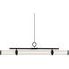 Riven Linear Chandelier Ceiling Light in Black