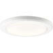 Zeo LED 10 inch White Flush Mount Light Ceiling Light in 3000K
