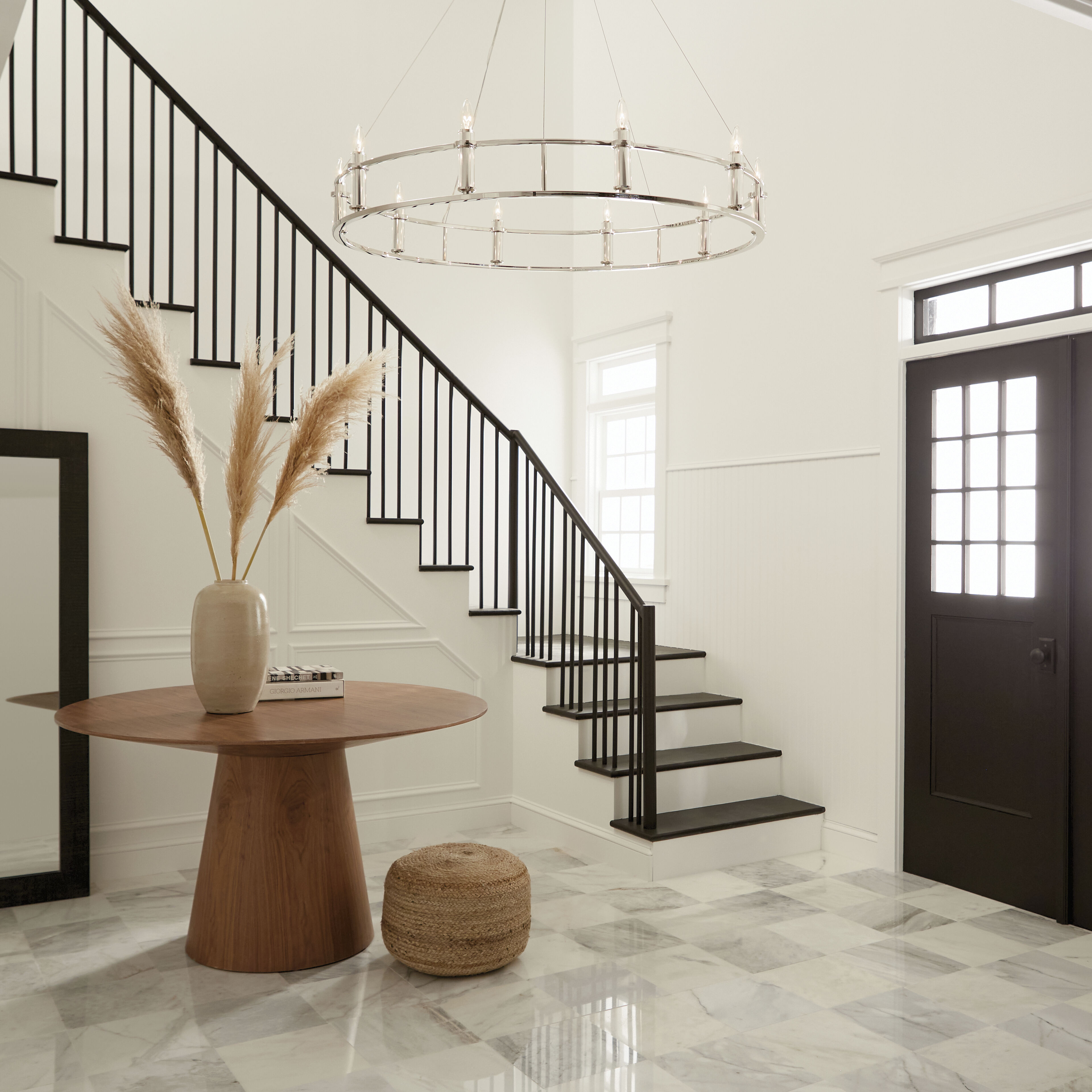 Rosalind 10 Light 50 inch Polished Nickel Chandelier Ceiling Light