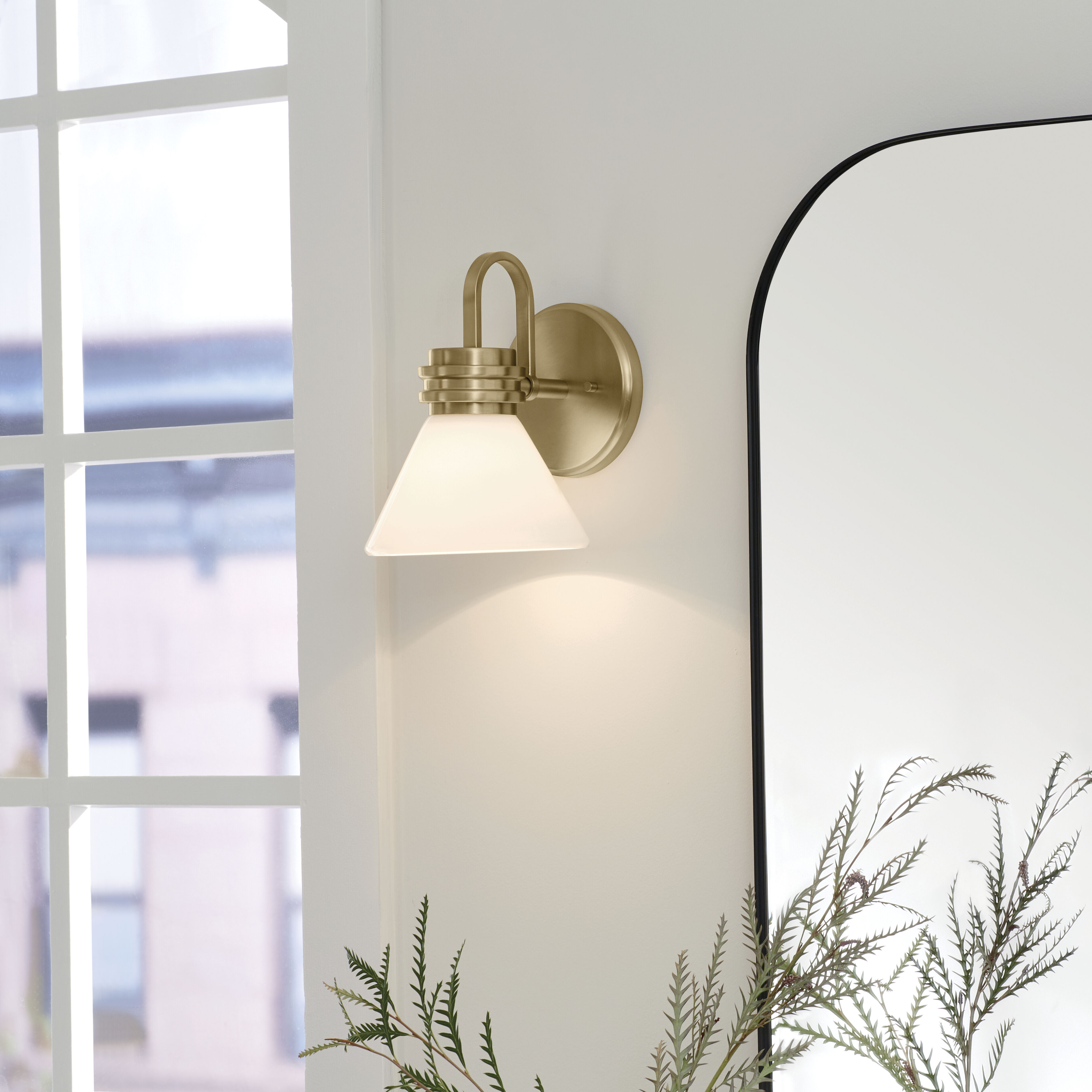 Kichler 55153CPZ Farum LED 7.25 inch Champagne Bronze Wall Sconce Wall Light