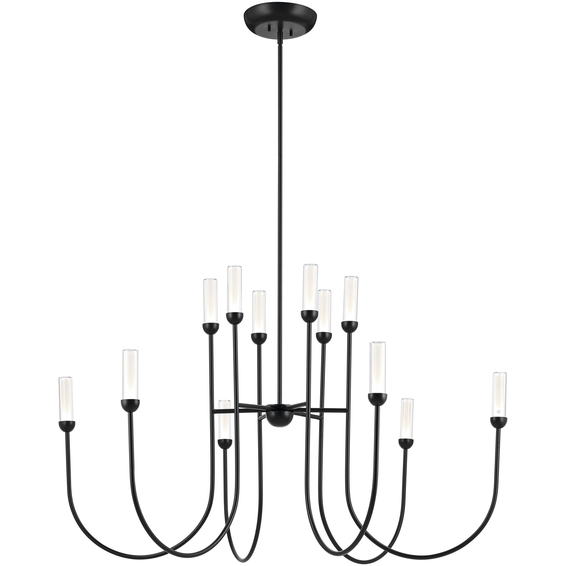 Moraine LED Black Chandelier Ceiling Light