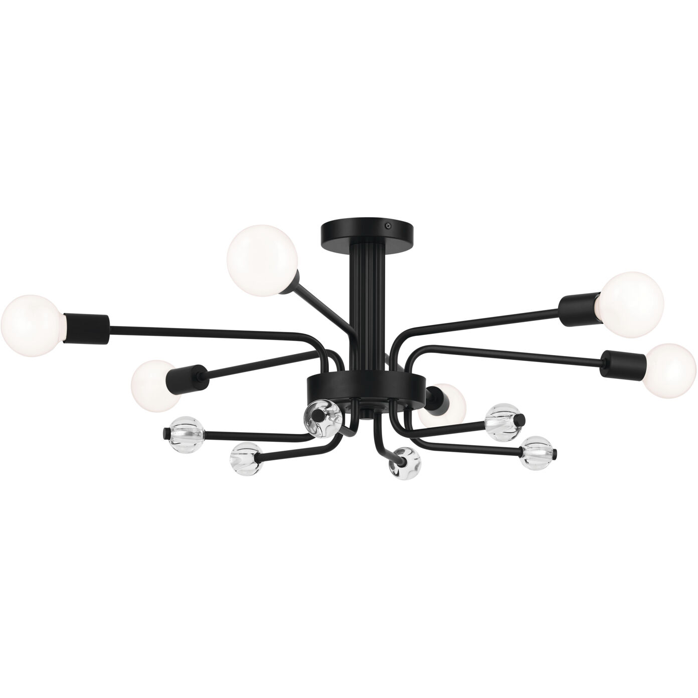 Ocala LED 24.25 inch Black Flush Mount Ceiling Light
