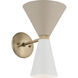Phix LED 8.75 inch Champagne Bronze with Greige and White Wall Sconce Wall Light
