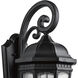 Courtyard 3 Light 22 inch Textured Black Outdoor Wall, X-Large