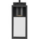 Branner 1 Light 14 inch Textured Black Outdoor Wall Light