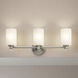 Joelson 3 Light 24 inch Brushed Nickel Wall Mt Bath 3 Arm Wall Light in Incandescent