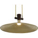 Tenon LED Lacquered Brass Pendant Ceiling Light