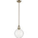 Laria 1 Light Champagne Bronze Pendant Ceiling Light in Clear