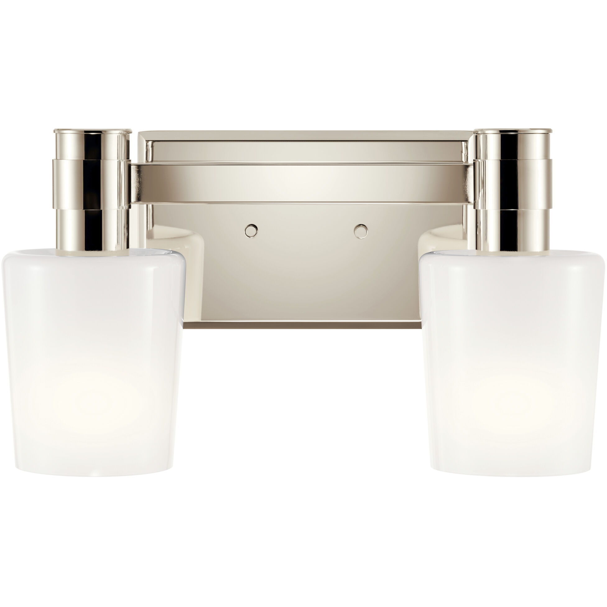 Adani 2 Light 14.5 inch Polished Nickel Bath Bracket Wall Light, 2 Arm