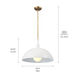 Homestead Fira 1 Light 18 inch White Pendant Ceiling Light, Fira