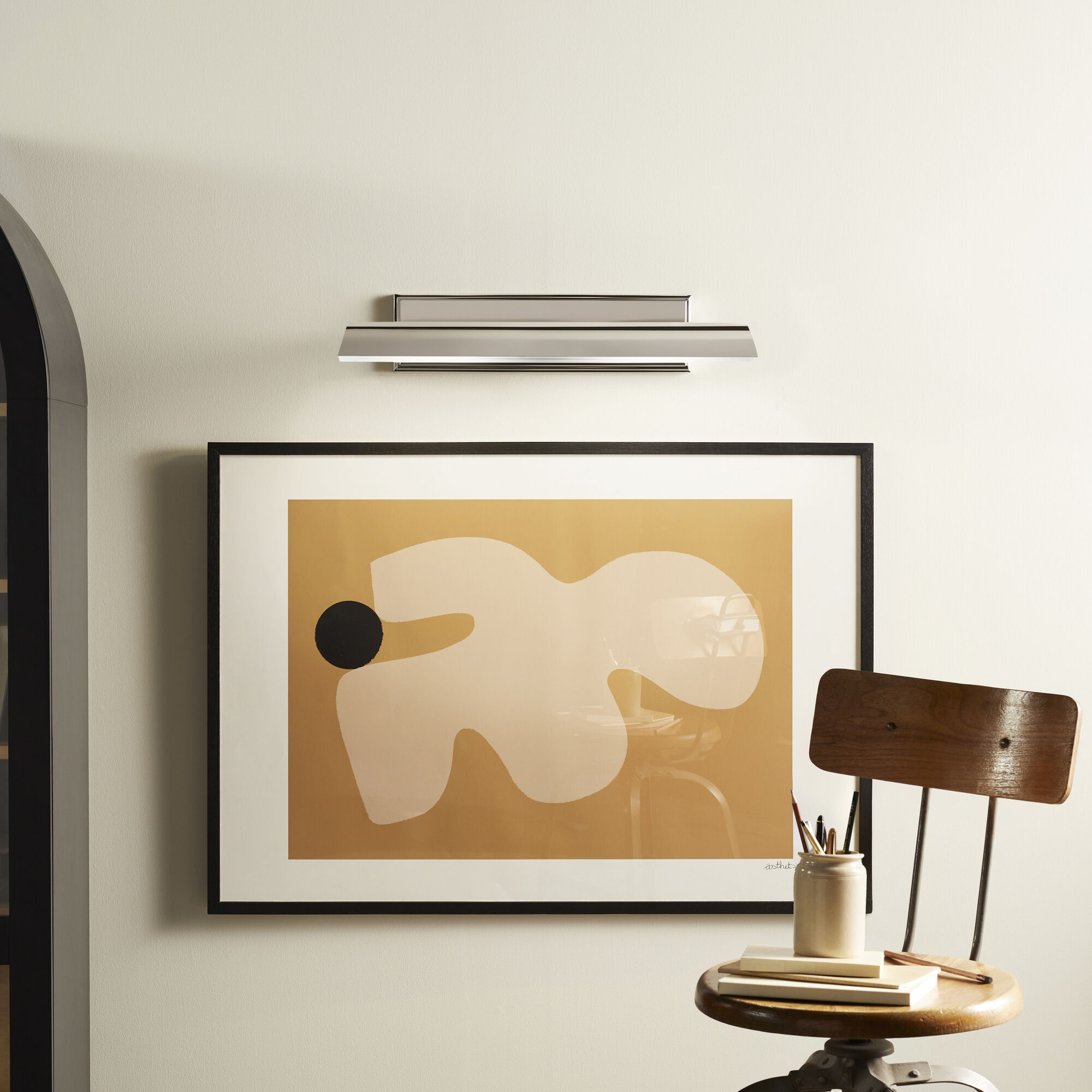 Carston 26 watt 24.25 inch Polished Nickel Picture Light Wall Light