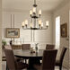 Homestead Vetivene 9 Light 40 inch Textured Black Chandelier Ceiling Light, Vetivene