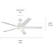 Brahm 56 inch Matte White Ceiling Fan 