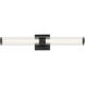 Laurene LED 26.5 inch Black Linear Bath Bar Wall Light, Medium