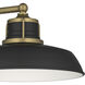 Fielding 1 Light 10.75 inch Natural Brass Outdoor Wall Light