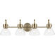 Farum 4 Light 34 inch Champagne Bronze Vanity Light Wall Light