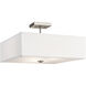 Shailene 3 Light 18 inch Brushed Nickel Semi Flush Light Ceiling Light
