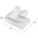 COB Tunable Clear 0.75 inch Tape to Tape Connector, 90 Degree