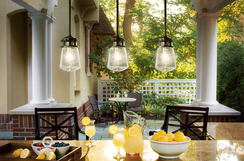 Lyndon 1 Light 6 inch Architectural Bronze Outdoor Hanging Pendant