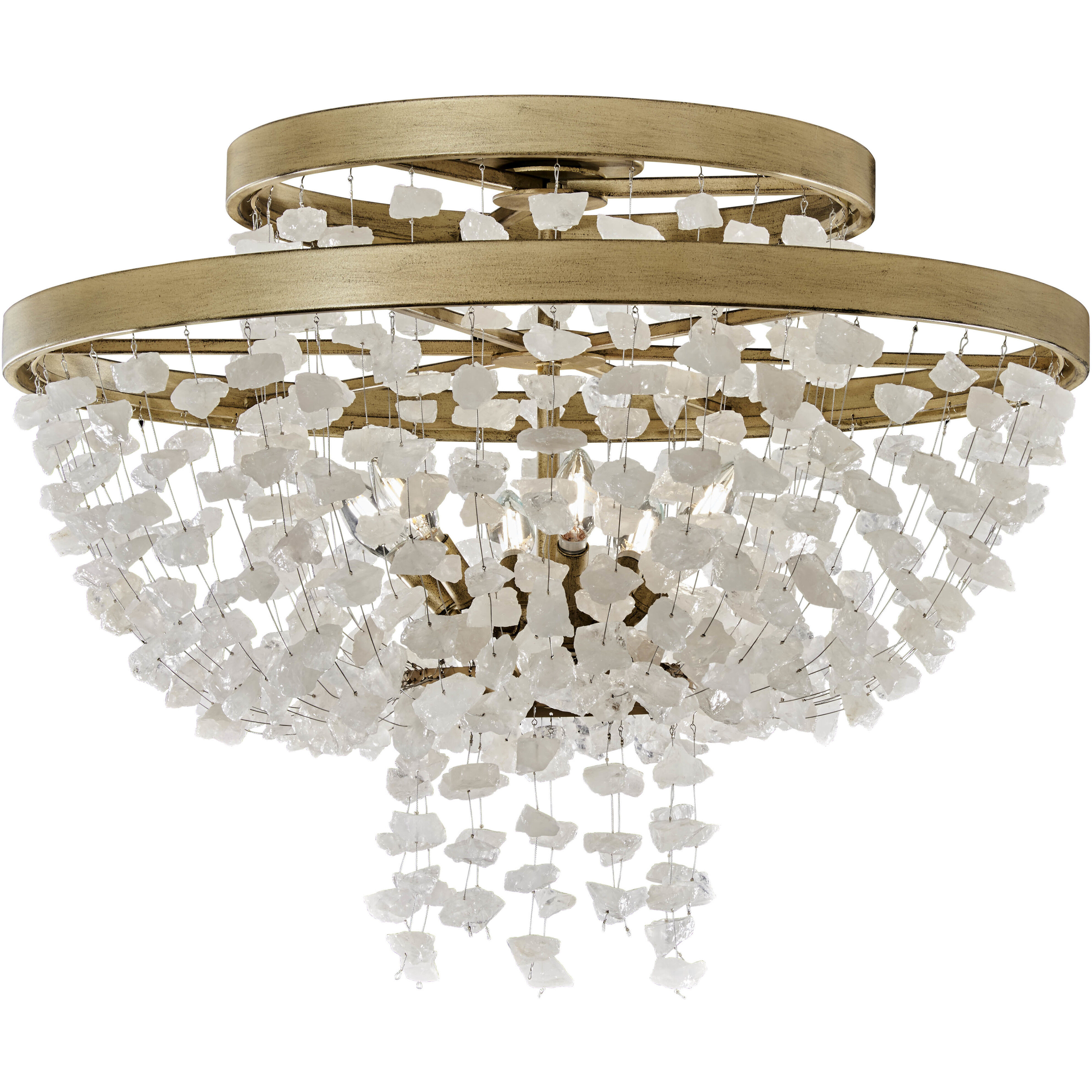 Stonybrook 6 Light 30.25 inch Havana Gold Flush Mount Ceiling Light