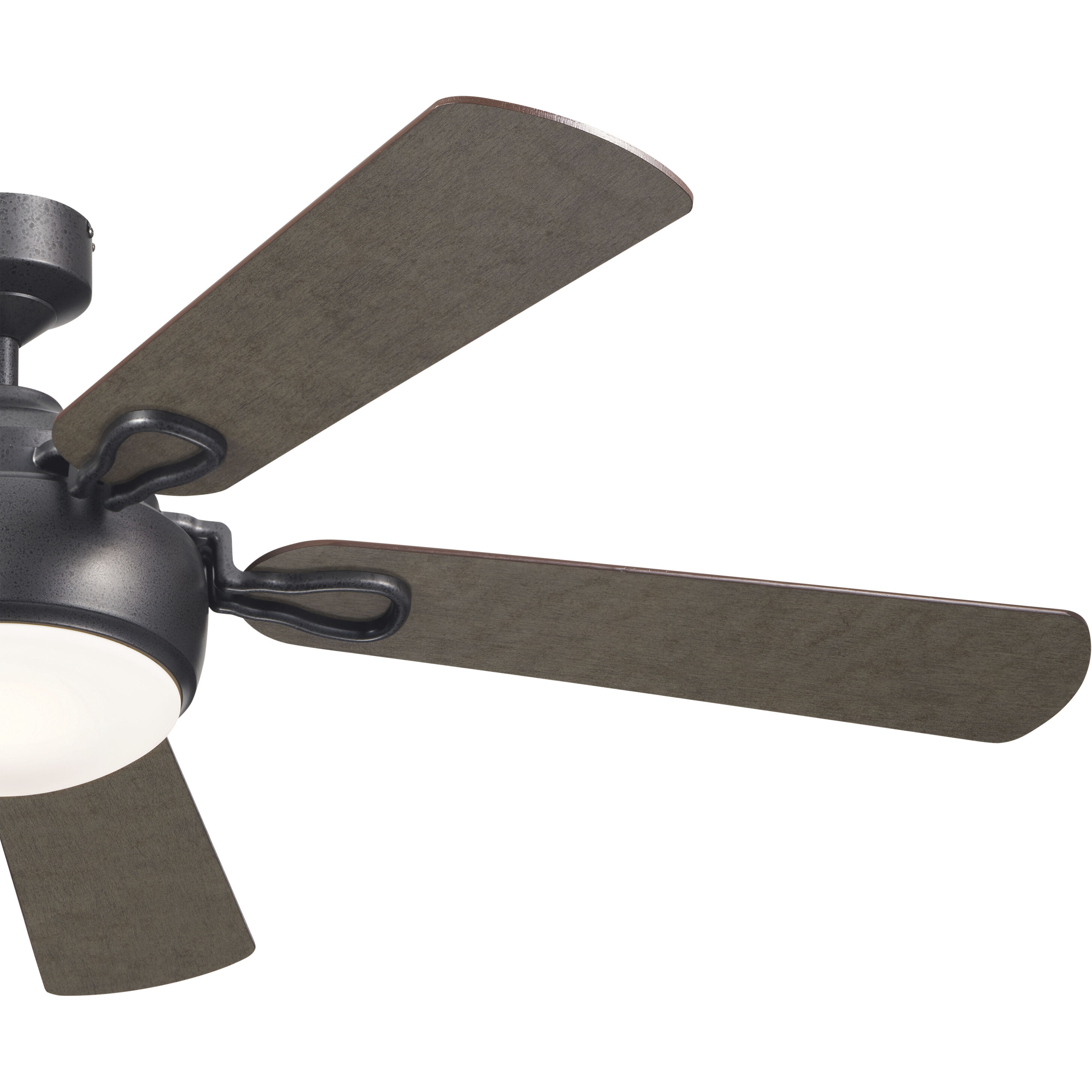 Humble 60 inch Anvil Iron with Distressed Antique Gray Blades Ceiling Fan