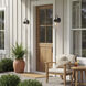 Lyndon 1 Light 15 inch Architectural Bronze Outdoor Wall, Small