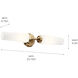Truby 2 Light 20.75 inch Champagne Bronze Bath Vanity Light Wall Light
