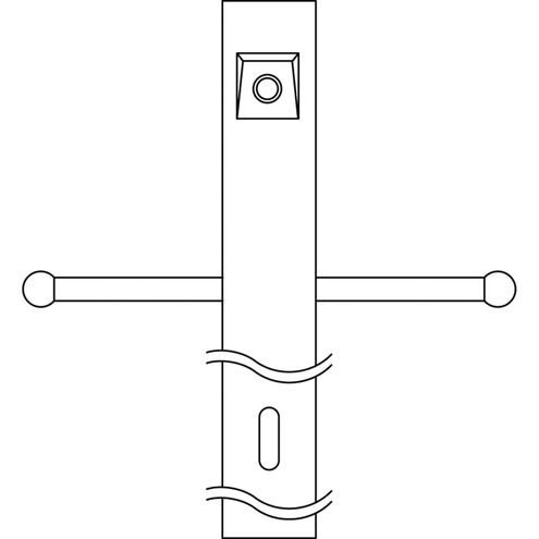 Accessory 84 inch Black Post