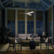 Volos II 54 inch Champagne Bronze with Matte White Blades Ceiling Fan