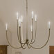 Malene 8 Light Champagne Bronze Chandelier Foyer Ceiling Light